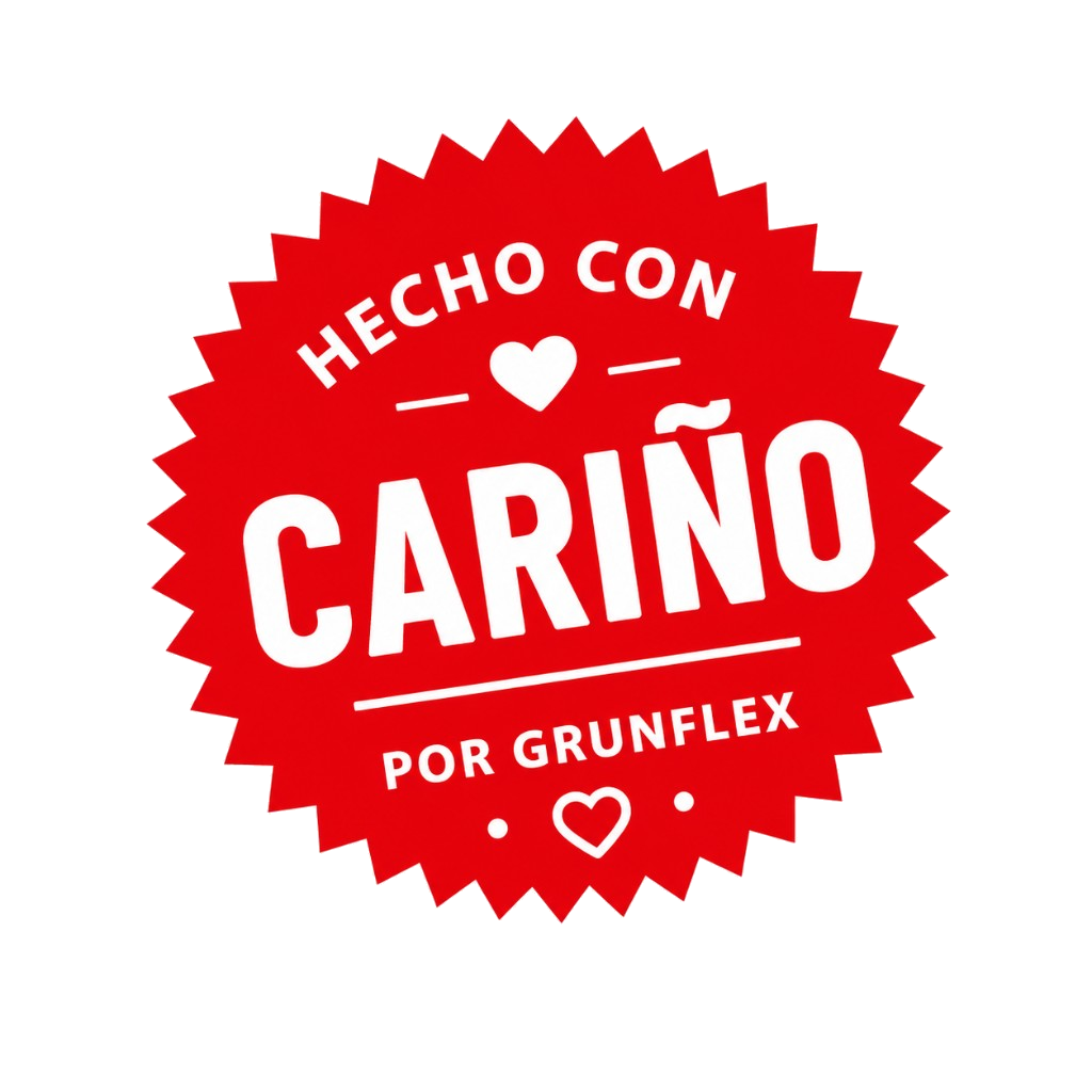 Hecho con cariño por GrünFlex